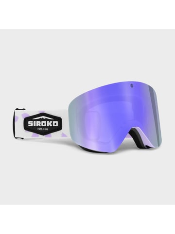 Siroko Uniseks ski-/snowboardbril "GX Truffles" wit/paars