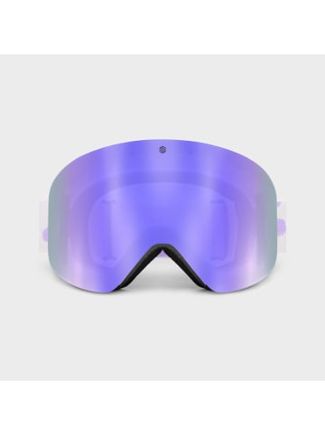Siroko Unisex-Ski-/ Snowboardbrille "GX Truffles" in Weiß/ Lila