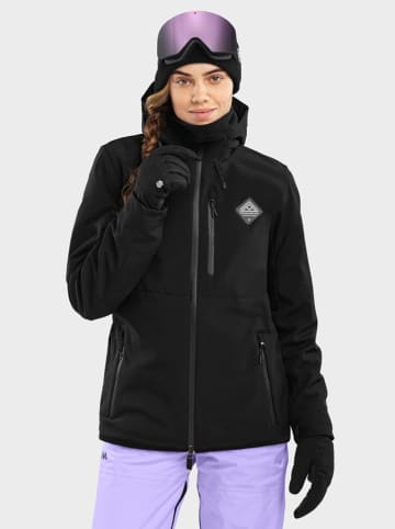 Siroko Softshell-Ski-/ Snowboardjacke "W2-W" in Schwarz