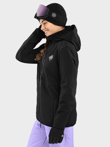 Siroko Softshell-Ski-/ Snowboardjacke "W2-W" in Schwarz
