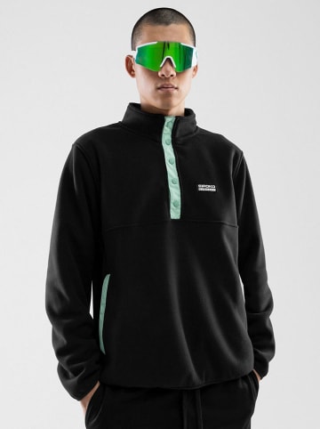 Siroko Fleecepullover "Stowe" in Schwarz/ Mint