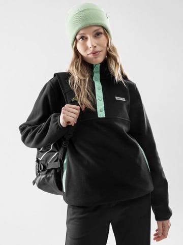 Siroko Fleecepullover "Stowe-W" in Schwarz/ Mint