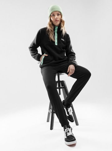 Siroko Fleecepullover "Stowe-W" in Schwarz/ Mint
