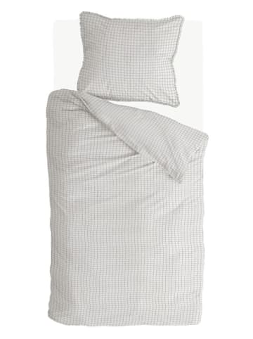 Walra Flanellen beddengoedset "Crossed Lines" crème