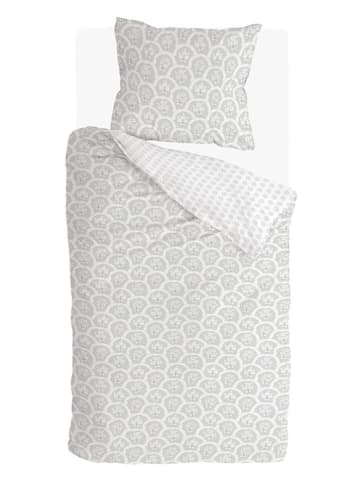 Walra Renforcé beddengoedset "Vintage Memory" wit/lichtgrijs
