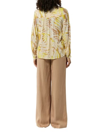 s.Oliver Bluse in Gelb/ Hellbraun