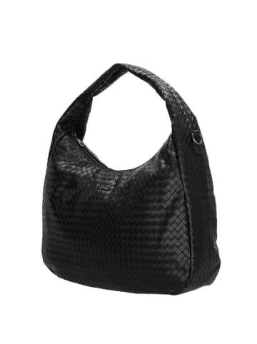 Charm Shopper "Mirabello" zwart - (L)40 x (H)29 x (D)8 cm