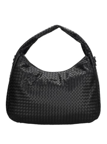 Charm Shopper "Mirabello" zwart - (L)40 x (H)29 x (D)8 cm
