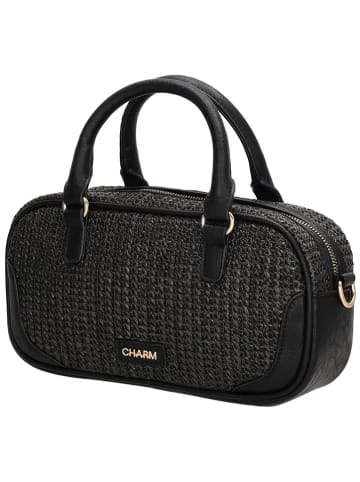 Charm Henkeltasche "Hillingdon" in Schwarz - (L)25 x (H)14 x (T)8 cm