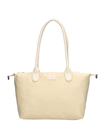 Charm Shopper "Buckingham Mono" in Beige - (L)42 x (H)25 x (T)15 cm
