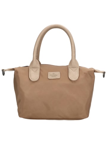 Charm Henkeltasche "Buckingham Mono" in Hellbraun - (L)30 x (H)20 x (T)11 cm