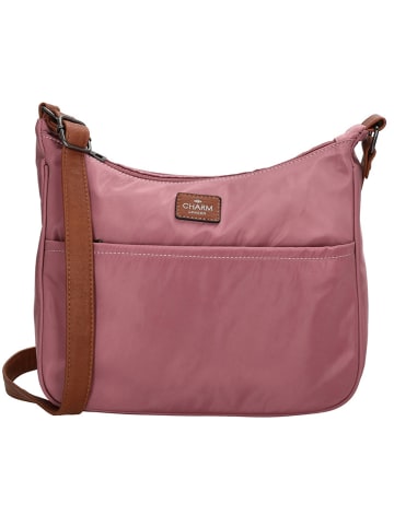 Charm Umhängetasche "Buckingham" in Altrosa - (L)29 x (H)22 x (T)8,5 cm