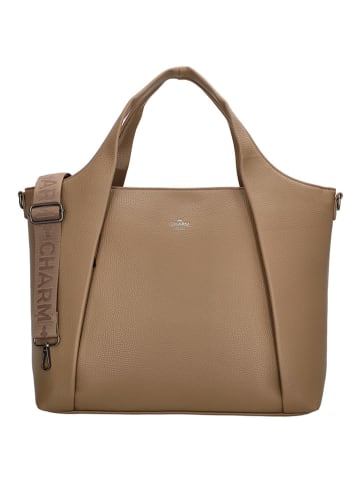 Charm Shopper "Mulberry street" in Hellbraun - (L)45 x (H)31 x (T)16 cm