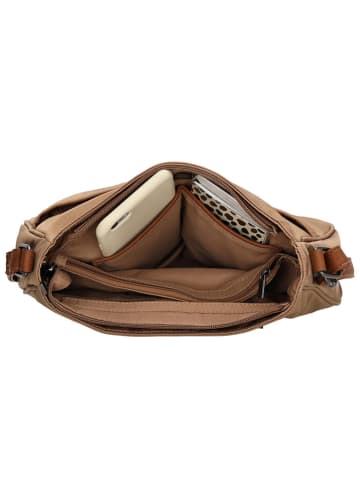Charm Umhängetasche "Buckingham" in Hellbraun - (L)28 x (H)20 x (T)7 cm