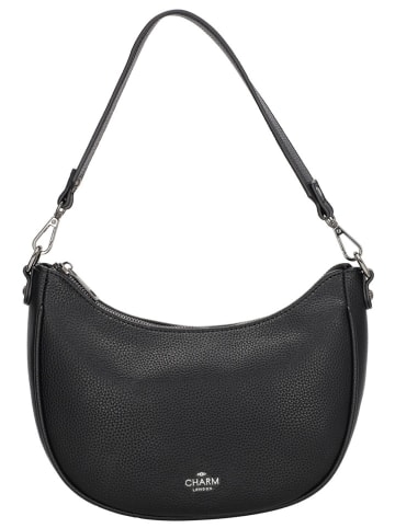 Charm Schultertasche "Montmartre" in Schwarz - (L)25 x (H)20 x (T)6 cm