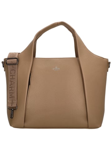 Charm Henkeltasche "Mulberry street" in Hellbraun - (L)40,5 x (H)26,5 x (T)14 cm