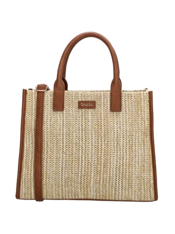 Charm Handtas "Hillingdon" beige/lichtbruin - (L)35 x (H)27,5 x (D)12 cm