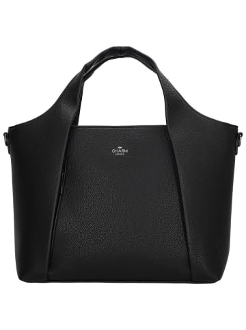 Charm Handtas "Mulberry street" zwart - (L)40,5 x (H)26,5 x (D)14 cm