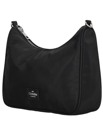 Charm Umhängetasche "Odeon" in Schwarz - (L)25 x (H)20 x (T)6 cm
