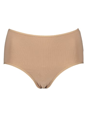 LASCANA Figi high waist (4 pary) w kolorze czarno-beżowym