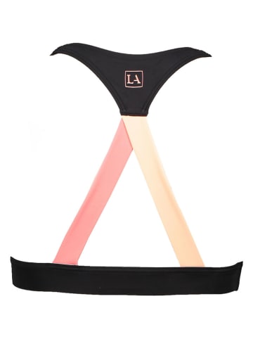 LASCANA Sport-BH in Schwarz/ Rosa/ Gelb