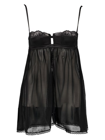 PETITE FLEUR Nachthemd in Schwarz