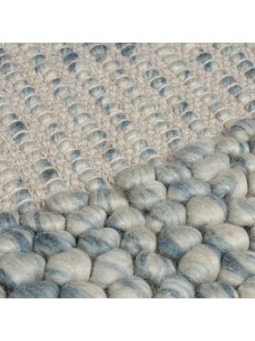 Flair Rugs Wełniany dywan "Boobble" w kolorze kremowo-niebieskim