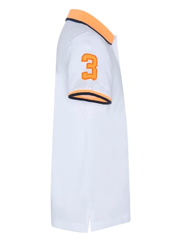 Polo Sylt Poloshirt wit/oranje