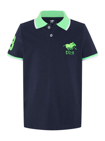 Polo Sylt Poloshirt donkerblauw/groen