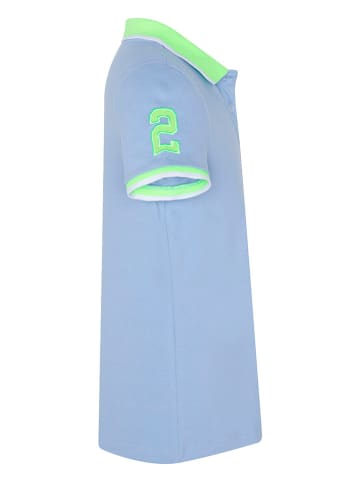 Polo Sylt Poloshirt in Hellblau/ Grün