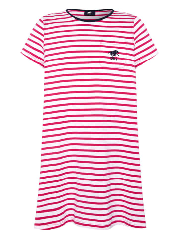 Polo Sylt Kleid in Pink/ Weiß