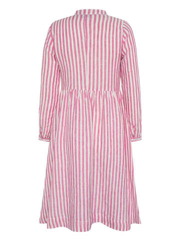 Polo Sylt Kleid in Weiß/ Pink