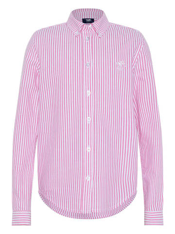 Polo Sylt Hemd - Regular fit - in Pink/ Weiß