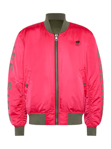 Polo Sylt Wende-Blouson in Khaki/ Pink