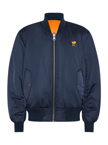 Polo Sylt Wende-Blouson in Dunkelblau/ Orange