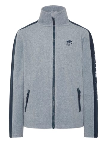 Polo Sylt Fleece vest grijs/donkerblauw