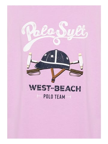 Polo Sylt Top w kolorze jasnoróżowym