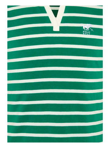 Polo Sylt Koszulka polo w kolorze zielono-białym
