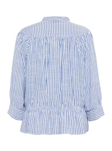 Polo Sylt Bluse in Hellblau/ Weiß