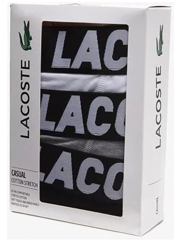 Lacoste 3-delige set: boxershorts grijs/wit/zwart