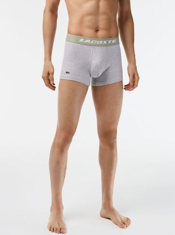 Lacoste 3-delige set: boxershorts olijfgroen/wit/lichtgrijs