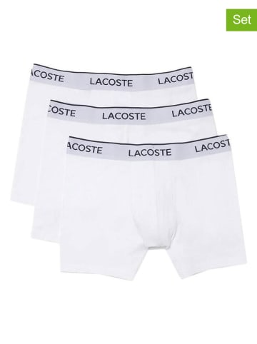 Lacoste Bokserki (3 pary) w kolorze białym