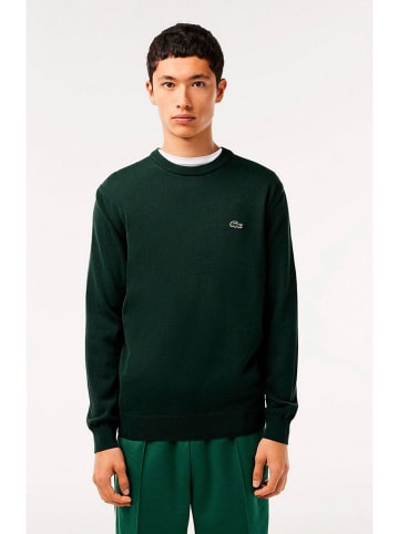 Lacoste Sweter w kolorze ciemnozielonym