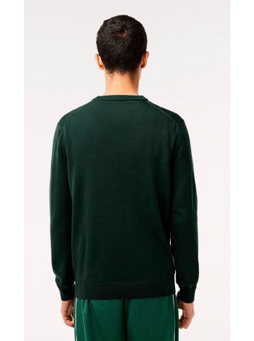 Lacoste Sweter w kolorze ciemnozielonym