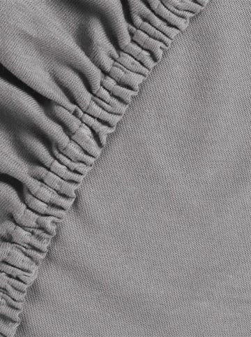 Ambiante Jersey-Topper-Spannbettlaken in Grau