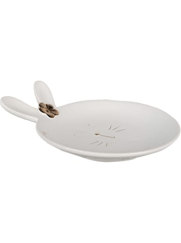 Clayre & Eef Dessertbord wit - Ø 19 cm