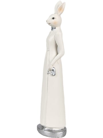 Clayre & Eef Decoratief figuur "Konijntje" wit - (B)5 x (H)20 x (D)5 cm