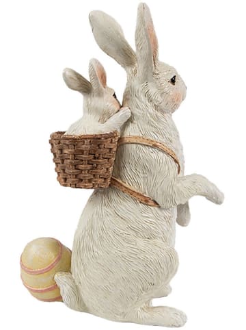 Clayre & Eef Decoratief figuur "Konijntje" beige - (B)10 x (H)16 x (D)9 cm