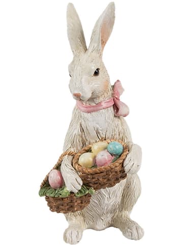 Clayre & Eef Figurka dekoracyjna w kolorze beżowym - 10 x 36 x 7 cm