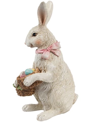 Clayre & Eef Dekofigur "Kaninchen" in Beige - (B)10 x (H)36 x (T)7 cm